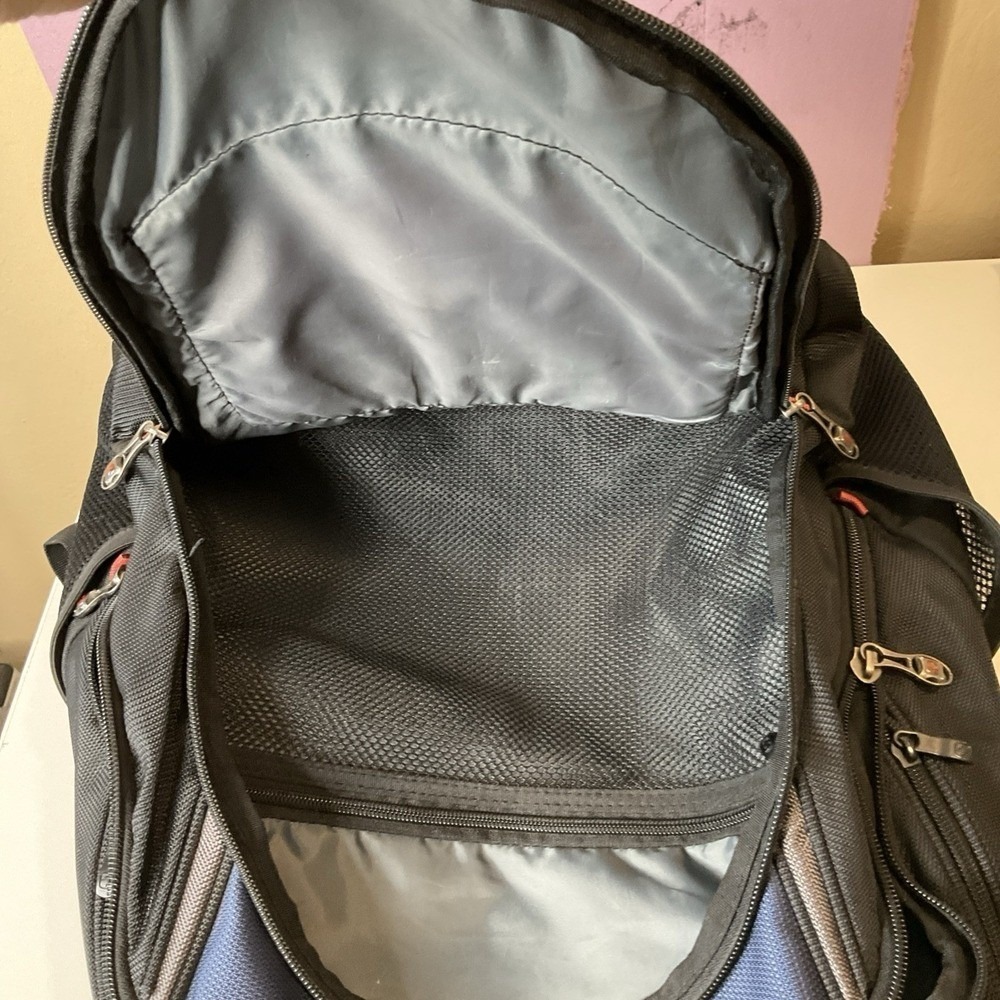 Wenger Swiss Gear Ibex 17-Inch Laptop Scansmart Backpack Bag Blue Travel School - Picture 9 of 13